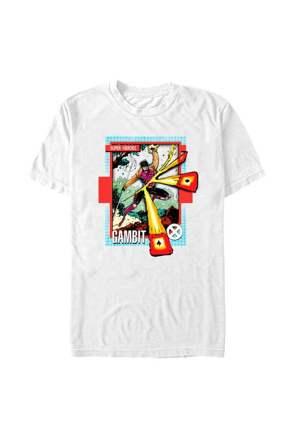 Men's Marvel X-Men '97 Gambit Collectible Card Graphic T-Shirt