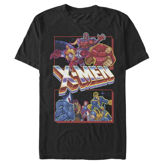 Men's Marvel X-Men Arcade Crew Graphic Tee Black X Large