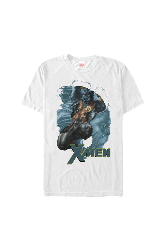 Men's Marvel X-Men Beast Profile Graphic Tee White Large