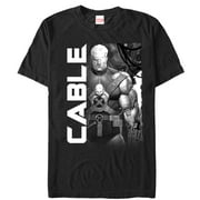 Men's Marvel X-Men Cable Power  Graphic Tee Black Small