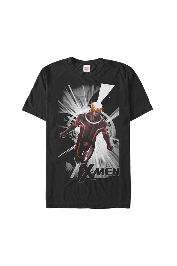 Men's Marvel X-Men Cyclops Laser Graphic Tee Black X Large