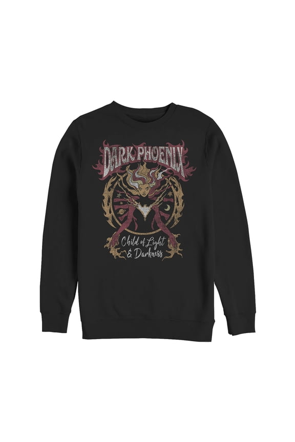 Men's Marvel X-Men Dark Phoenix Rock n Roll Sweatshirt Black X Large