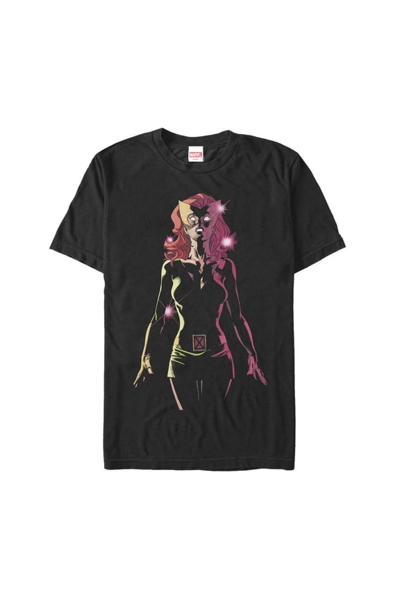 Men's Marvel X-Men Jean Grey Lights Graphic Tee Black Large