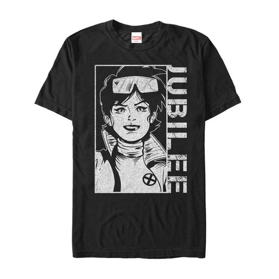 Men's Marvel X-Men Jubilee Portrait Graphic Tee Black Small