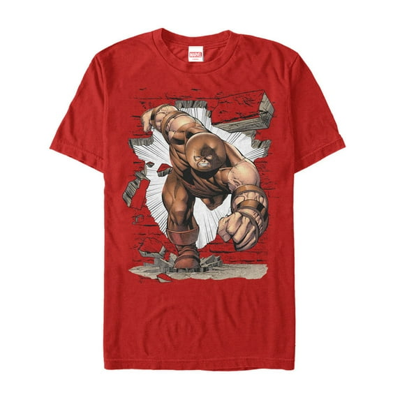 Men's Marvel X-Men Juggernaut Crash Graphic Tee Red Medium