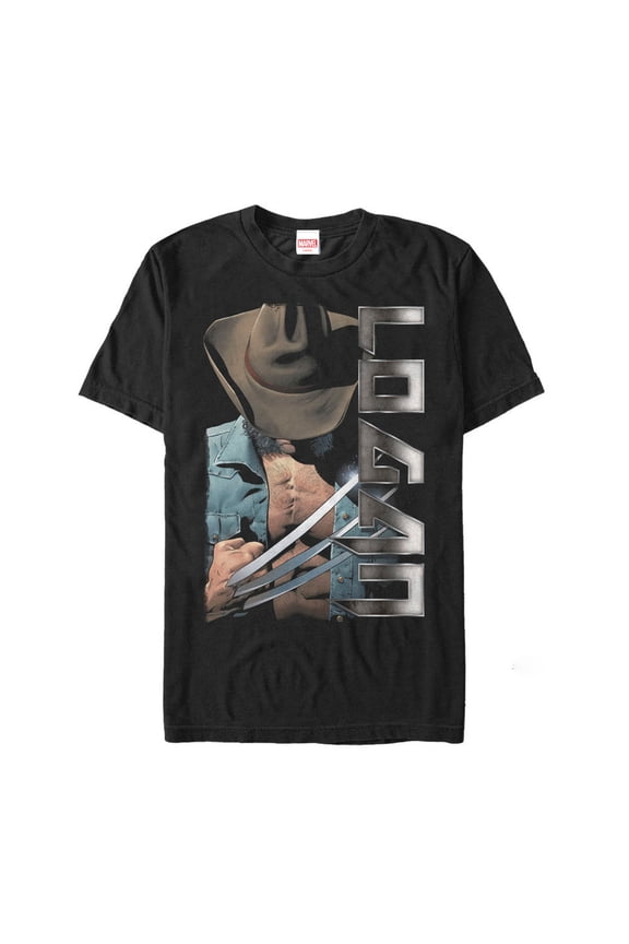 Men's Marvel X-Men Logan Wolverine Hat  Graphic Tee Black Large