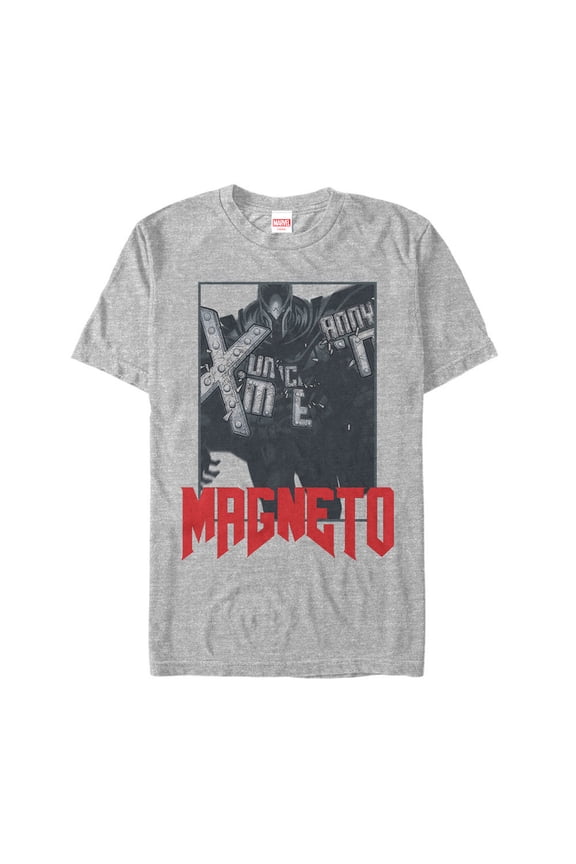 Men's Marvel X-Men Magneto Frame Graphic Tee Athletic Heather Small
