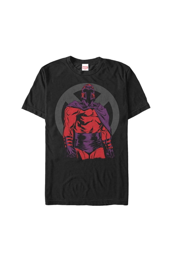 Men's Marvel X-Men Magneto Logo Graphic Tee Black Medium