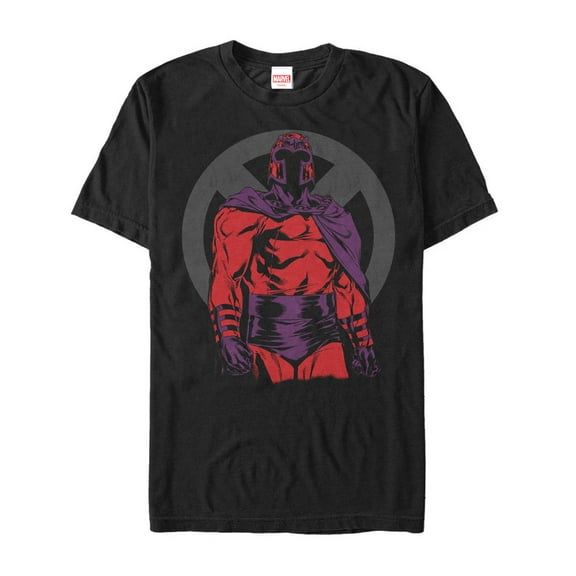Men's Marvel X-Men Magneto Logo  Graphic Tee Black X Large