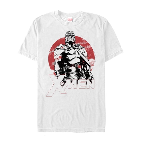 Men's Marvel X-Men Magneto Sun Graphic Tee White Large