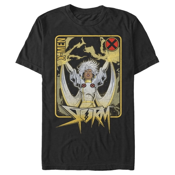 Men's Marvel X-Men Storm Card Graphic Tee Black 2X Large