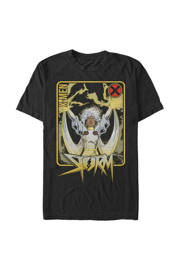 Men's Marvel X-Men Storm Card Graphic Tee Black 2X Large