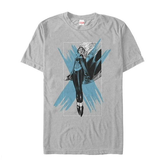 Men's Marvel X-Men Storm Fly  Graphic Tee Silver X Large