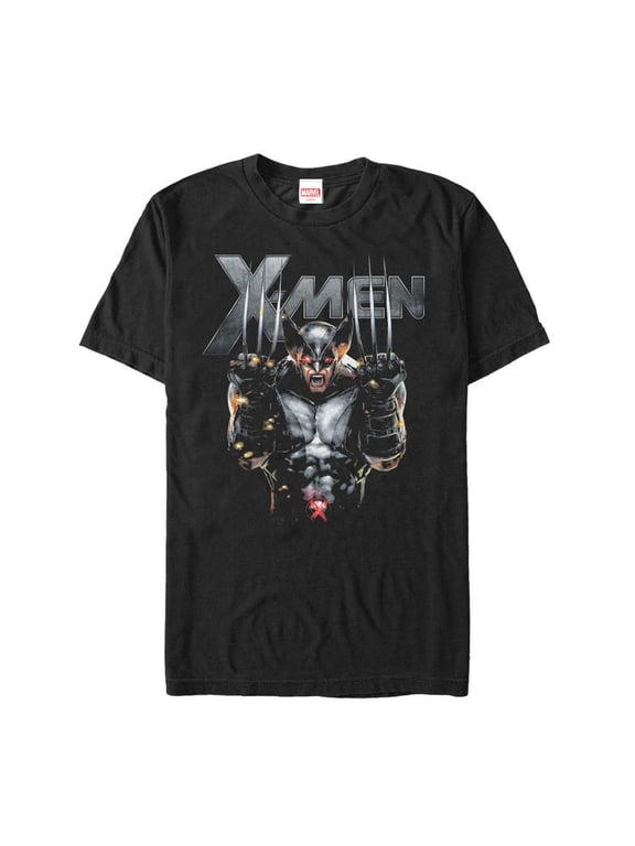 Men's Marvel X-Men Wolverine Sharp Claws Graphic Tee Black Large