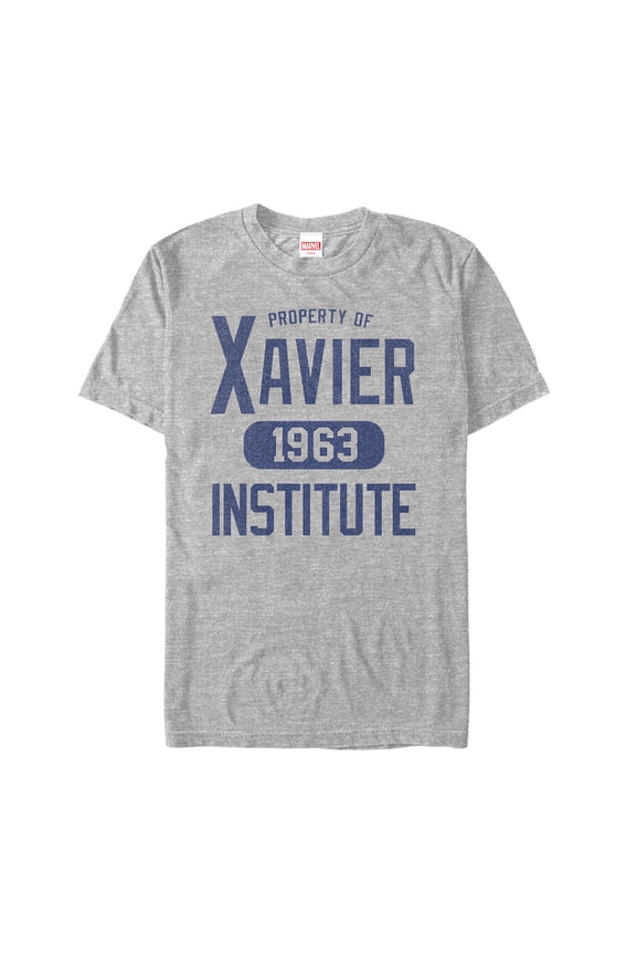 Men's Marvel X-Men Xavier Institute 1963 Graphic Tee Athletic Heather Large