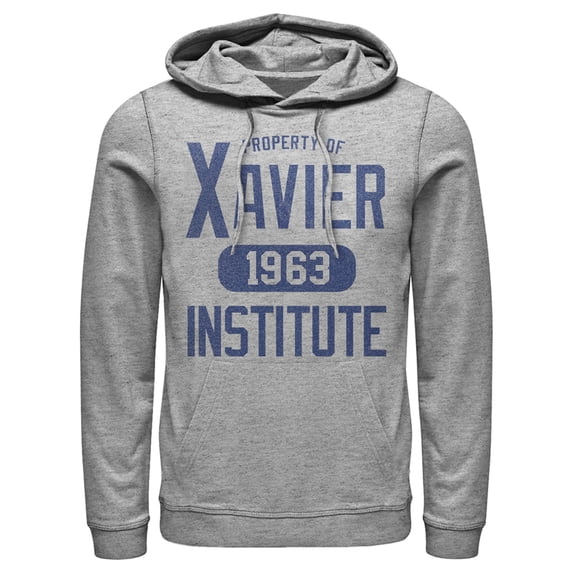 Men's Marvel X-Men Xavier Institute 1963 Pull Over Hoodie Athletic Heather 3X Large