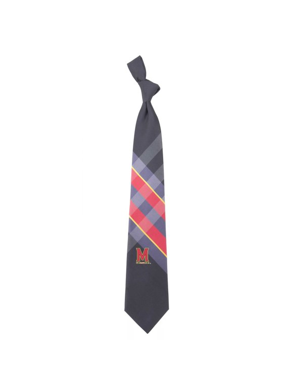 Men's Maryland Terrapins Woven Polyester Grid Tie