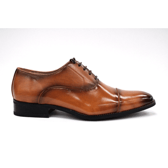 NWOT Masimo NY  Men\'s Faux Leather Lace Oxford Dress Shoes, Size 13, Saddle Tan NWOT Masimo NY Men\ main image 3