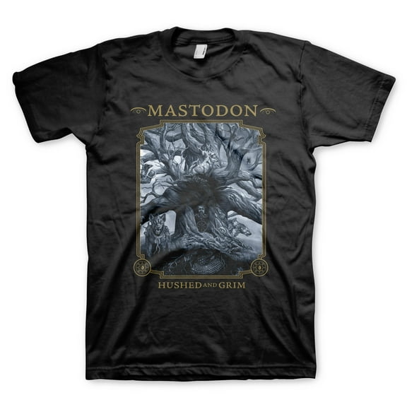 Men's Mastodon Hushed and Grim T-shirt Medium Black