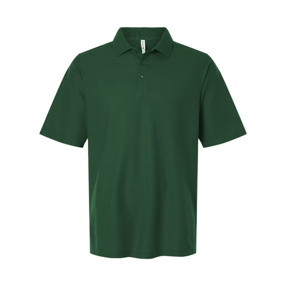 Harriton M105 Men's Maverick CVC Pique Polo-Dark Green-2XL