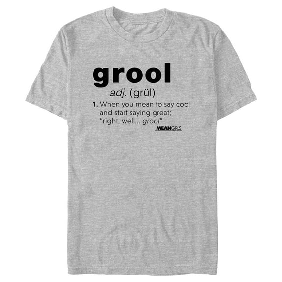 Men's Mean Girls Grool Definition Graphic Tee Athletic Heather X Large