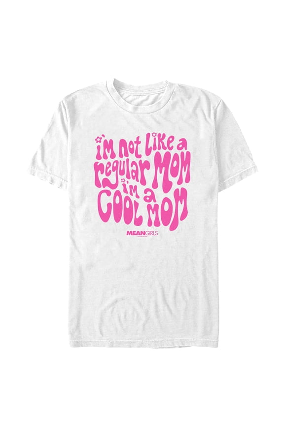 Men's Mean Girls I'm Not a Regular Mom Retro Graphic Tee White Small
