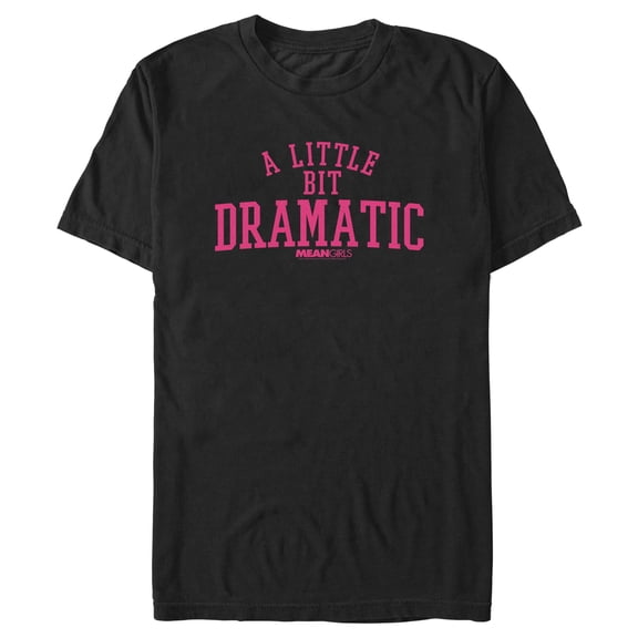 Men's Mean Girls Little Dramatic Graphic Tee Black Large