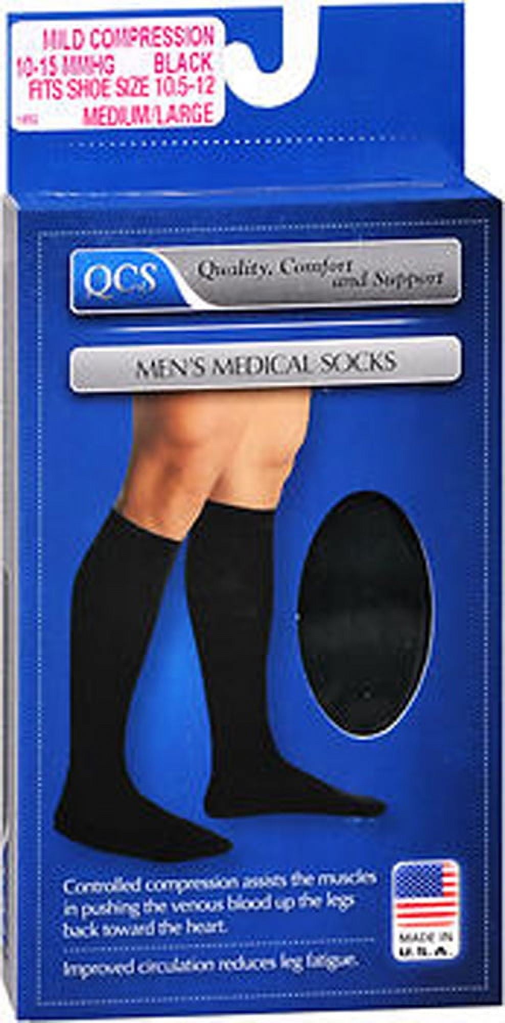 Men's Medical Socks Mild Black Medium/Large 1 pair