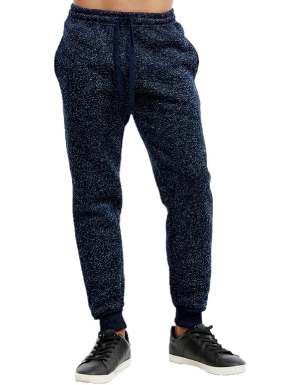 Men's Medium Weight Sweatpants Fleece Spacedye Joggers with Pockets, NVM 2XL, 1 Count, 1 Pack