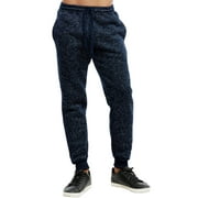 Men's Medium Weight Sweatpants Fleece Spacedye Joggers with Pockets, NVM S, 1 Count, 1 Pack