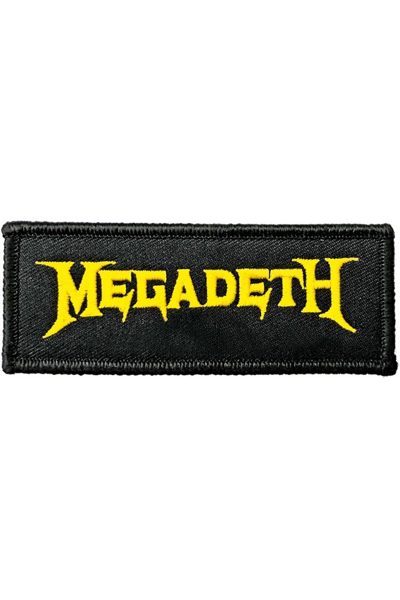 Men's Megadeth Logo Embroidered Patch Black