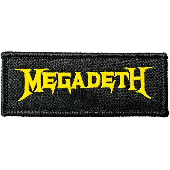 Men's Megadeth Logo Embroidered Patch Black