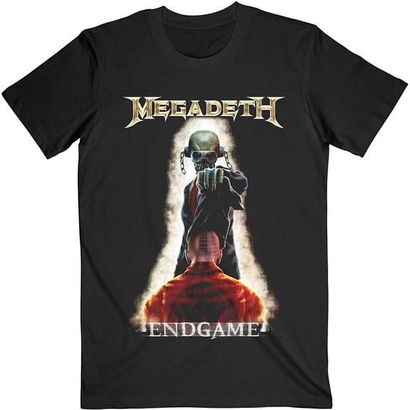 Men's Megadeth Vic Removing Hood Slim Fit T-shirt XX-Large Black