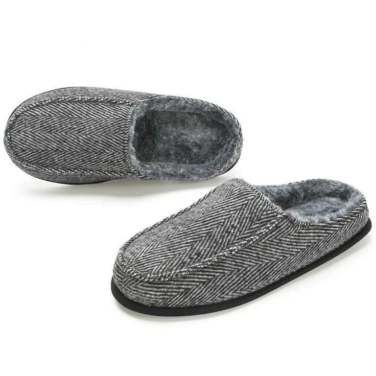 cosyone1997 Men's Memory Foam House Slippers, Warm Fuzzy Indoor