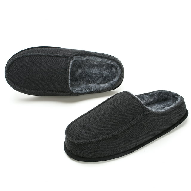 Cosyone1997 Men's Memory Foam House Slippers, Fuzzy Indoor/Outdoor