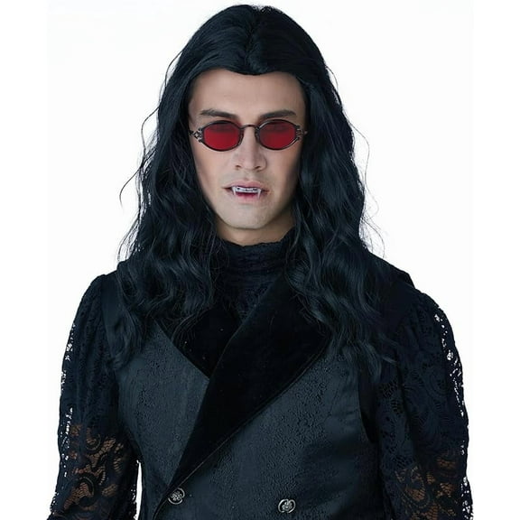 Men's Mens Long Wavy Cosplay Costume Wig