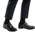thumbnail image 1 of Men's Mercerized Cotton Dress Socks Business Casual Patterned Crew Sock Lightweight Soft Comfort, 1 of 6