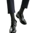 thumbnail image 1 of Men's Mercerized Cotton Dress Socks Business Casual Patterned Crew Sock Lightweight Soft Comfort, 1 of 6