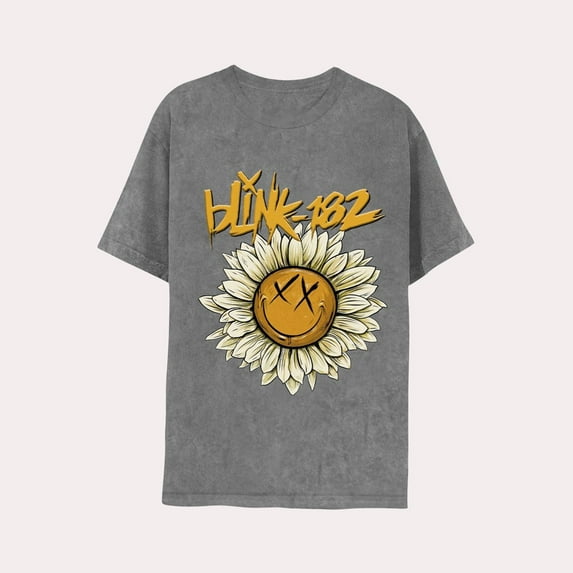 Men's Merch Traffic Blink-182 Short Sleeve Graphic T-Shirt - (Medium, Charcoal Gray)
