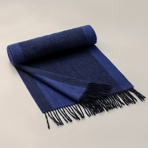 Men's Merino Wool Scarf, Oversized Plaid & Check Wrap for Men, 35x196cm,196*35cm,7