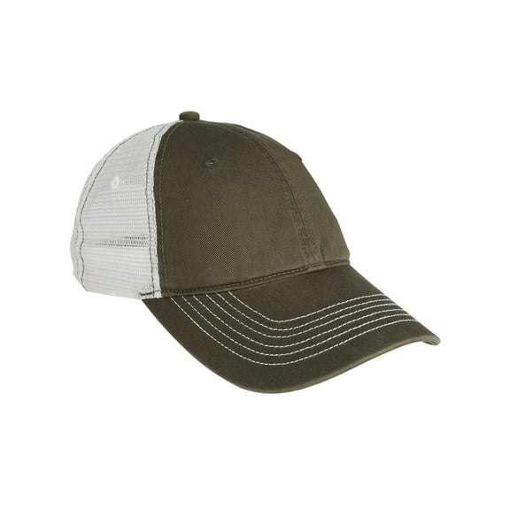 Men's Mesh Back Cap Army/ White OSFA