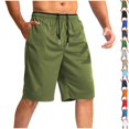 thumbnail image 1 of Men's Mesh Basketball Shorts 9" Inseam Quick Dry Athletic Short Pants, Loose Fit Knee Length Training Bottoms with Zipper Pockets for Workout Running, 1 of 4