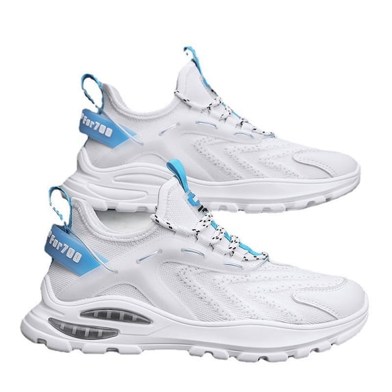 Men's Mesh Breathable Casual Shoes Student Air Cushion Fashion Running Sports Shoes