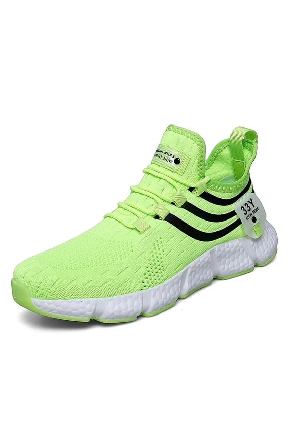 Men's  Mesh Breathable Comfortable Ultra Light Running Shoes Anti Slip Fashionable Outdoor Walking Training Jogging Shoes