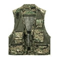 thumbnail image 1 of Men's Mesh Breathable Fishing Vest Sleeveless Jacket Outdoor Photography Waistcoat Coat Thin Camping Hunting Gilet Safari Hiking Multi-Pocket Vests Outwears, 1 of 5
