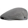 thumbnail image 1 of Men's Mesh Flat Cap Breathable Summer Newsboy Hat Beret Ivy Cap Irish Cabbie Gatsby Driving Hunting Hats, 1 of 7