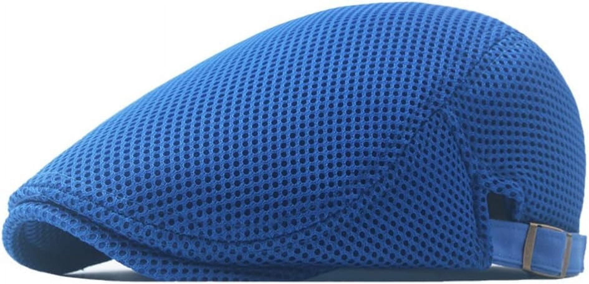 Men's Striped 8-Panel Ivy Newsboy Hat - Cotton Blend Gatsby Beret Style Cap For Fall & Winter