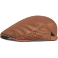 thumbnail image 1 of Men's Mesh Flat Cap Breathable Summer Newsboy Hat Beret Ivy Cap Irish Cabbie Gatsby Driving Hunting Hats, 1 of 7