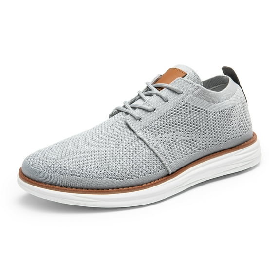 BURUDANI Men's KnitFlex Breeze Mesh Sneakers Oxfords Lace-Up Lightweight Casual Walking Shoes