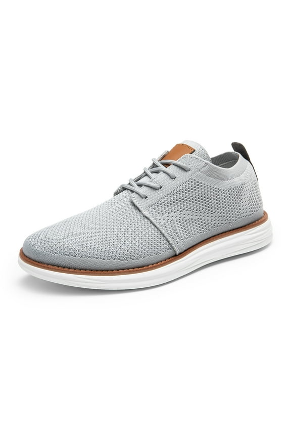 Men's KnitFlex Breeze Mesh Sneakers Oxfords Lace-Up Lightweight Casual Walking Shoes